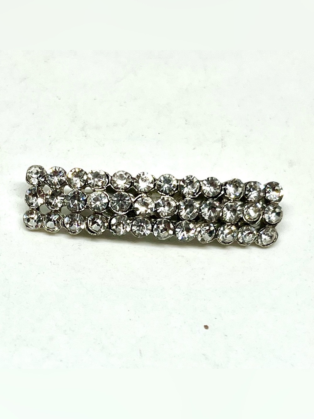 Rhinestone Crystal Bar Brooch